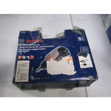 Bosch HTC5HPC Carbide-Tipped 5-Piece Easy Plug Removal Hole Saw Kit w/ Case