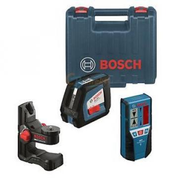 BOSCH LASER CROSS LINE LASER GLL 2-50 + RECEIVER LR 2 + HOLDER BM 1 + CASE