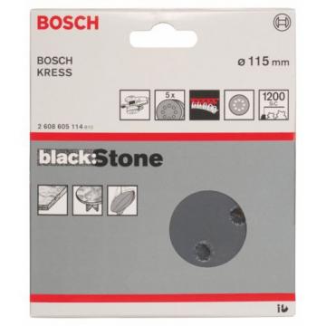 Bosch 2608605114 Sanding Discs for Stone 115 mm B:S Grit K1200 Pack of 5 NEW