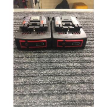 X2 Bosch 18v Batteries Model Numbers BAT610G &amp; BAT 612 41042-1, 42517-2