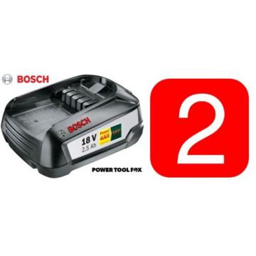 2- Bosch GREENTOOL Power4ALL 18V 2.5AH Li-ION Batteries 1600A005B0 3165140821629