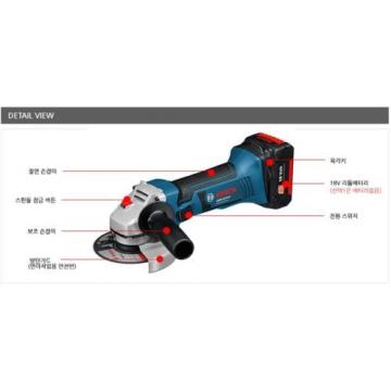 Authentic Bosch Small Cordless Angle Grinder GWS18V-LI Professional Solo Version