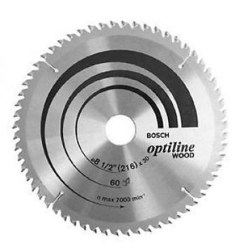 New Bosch Ø216mmx2.5/1.5x25.4mm T60 Circular Saw Blade 2608642995 for Wood