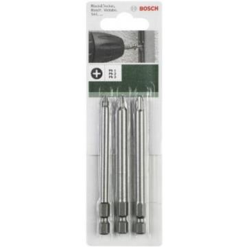 Bosch 2609255966 89mm Screwdriver Bit Set With Standard Quality (3 Pieces)