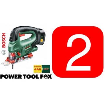 2x Bosch PST18 Li 2.0AH Lithium ION Cordless Jigsaws 0603011072 3165140740012 *&#039;