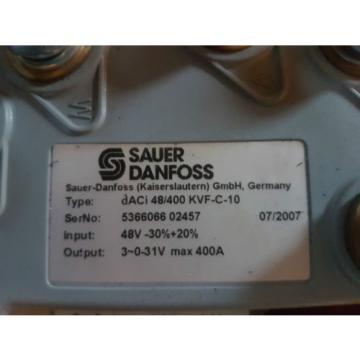 dc/ac controller Sauer Danfoss daci 48/36 3 phase ac kvc-c-10