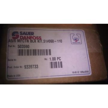 GENUINE SAUER DANFOSS A5/6 MFCTN BLOCK KIT 503590 / 36560103 / 365601 03