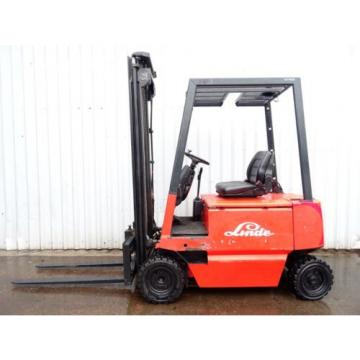 LINDE E16P. 3800mm LIFT. USED ELECTRIC FORKLIFT TRUCK. (3885)