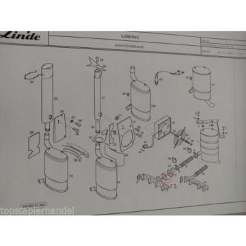 Seal Exhaust system Linde no. 0009611023 Type H12/15/16/18 BR 330,350