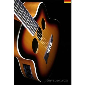 40` Westerngitarre Jane sunburst, breiter Hals, Decke Fichte Korp. Linde Cut EQ,