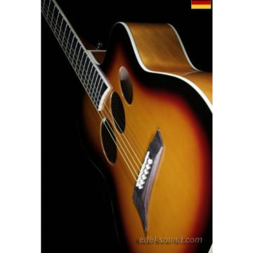 40` Westerngitarre Jane sunburst, breiter Hals, Decke Fichte Korp. Linde Cut EQ,