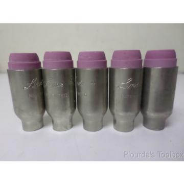 Lot of (5) New Linde No. 4 Alumina Cups, HW-17 &amp; 18 Torch, 10N56