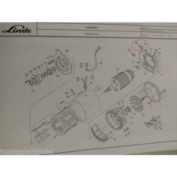 Carbon brush Traction motor Linde no. 0009718116 Type E20/25/30 BR 325