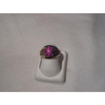 ..Vintage Man&#039;s/Men&#039;s 10K Gold Filled,Linde/Lindy Ruby Star Sapphire Ring,Size 7