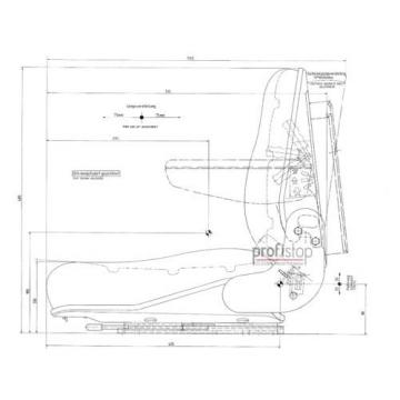 Sedile Elevatore PS12 GS12 basso molleggio adatto Linde V - E Pesanti Elevatore