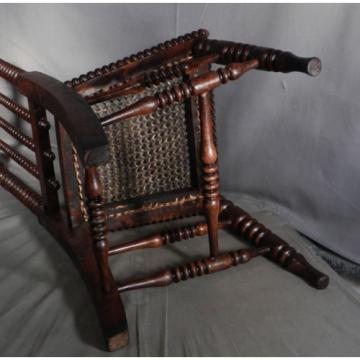 Antique German Sausage Turned Walnut Childs Chair Jenny Linde 1830 Photographers