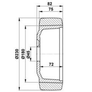 Antriebsrad für Still / Jungheinrich / Linde  230 x 71 x 45 Vulkollan Belag