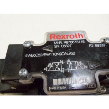 REXROTH 4WE6E22/EW110N9DAL/62 HYDRAULIC VALVE Origin NO BOX