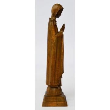 Skulptur Holz Linde handgeschnitzt betende Madonna Maria Muttergottes Höhe 21 cm