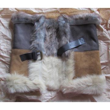 NEW UGG Scarf Linde Snood Sheepskin Shearling $600 retail