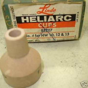 Linde Tig Nozzle Size 4 Heliarc Cup RARE 85Z07