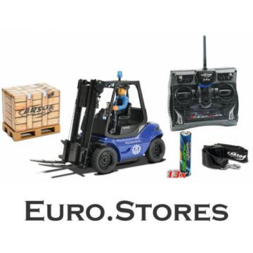 Carson Blue Forklift Linde H 40 D + Pallet Cargo RC Model Car 1:14 Genuine New