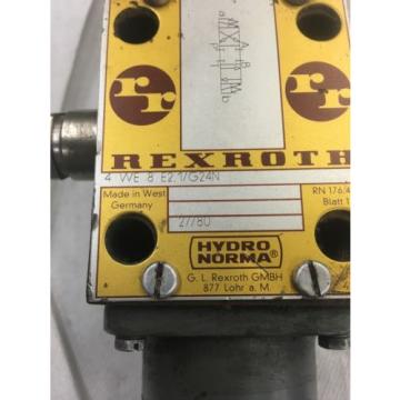 Directional valve Hydraulic 4WE8E21/G24N 24 VDC High power Solenoid Rexroth K