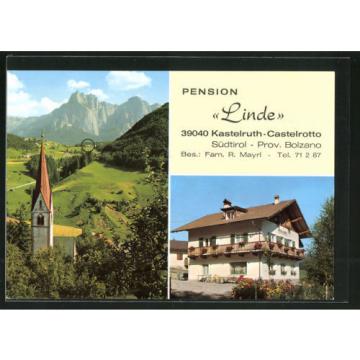 tolle AK Kastelruth / Castelrotto, Pension Linde