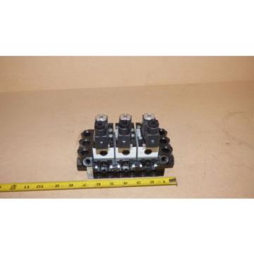 origin Rexroth Pneumatic Directional Control Solenoid Valves, Bank Of 3