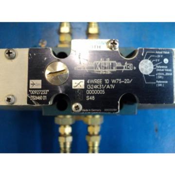 REXROTH SERVO VALVE MODEL 4WREE10W75-20