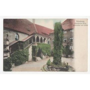 Germany, Nurnberg, Konigliche Burg, Schlosshof mit Linde Postcard, A402