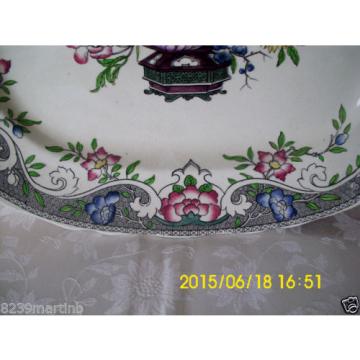 Minton M &amp; Co Linde Pattern Floral Large Meat Platter #1