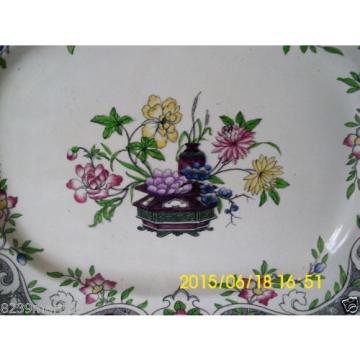 Minton M &amp; Co Linde Pattern Floral Large Meat Platter #2