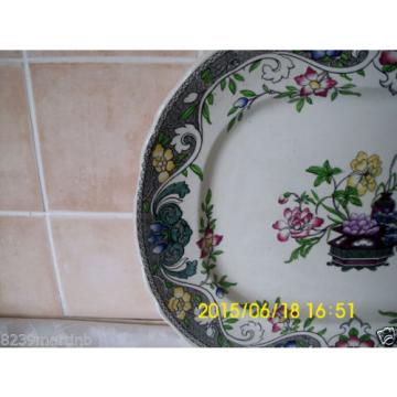 Minton M &amp; Co Linde Pattern Floral Large Meat Platter #1