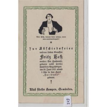 542, Berlin Dreibunbstraße Einladung 28 Juni 1921 Hotel zur Linde !