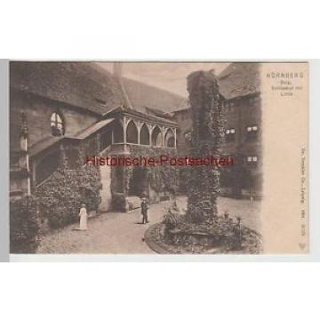 (65797) AK Nürnberg, Burg, Schlosshof mit Linde, um 1905