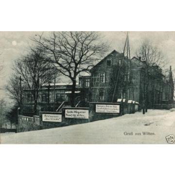 13517/ Foto AK, Gruß aus Witten, Restaurant zur Linde, 1913