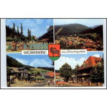 SITZENDORF Schwarzatal Thüringen 1986 DDR Mehrbild-AK ua. Hotel Zur Linde uvm.