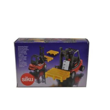 Siku #1717 Super Serie 1:55 Scale Red Diecast Linde Gabelstapler Forklift Truck