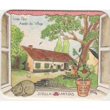 BELGIEN BIERDECKEL BRAUEREI STELLA ARTOIS 28 ANNÉE DU VILLAGE LINDE-PEER 1978