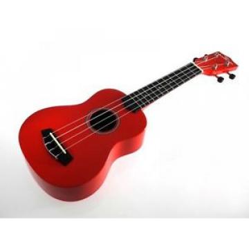 kokio Linde Soprano Ukulele con tasca, Rosso