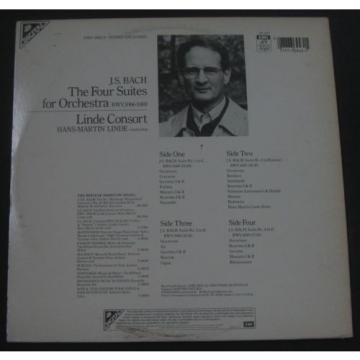 J.S. BACH : THE FOUR SUITES FOR ORCHESTRA  LINDE CONSORT  ANGEL SB-3943 2 lp