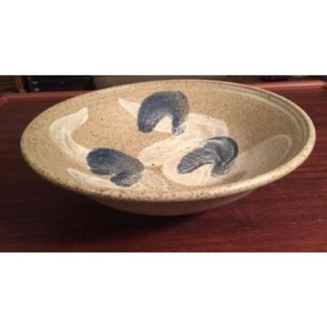 Hawkdancing Stoneware Salt Glazed Hand Thrown Bowl. Artist Signed by Nils Linde