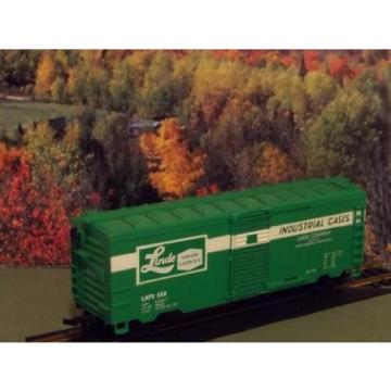 VINTAGE LIFE LIKE HO SCALE LINDE UNION CARBIDE BOX CAR LAPX #358 GREEN