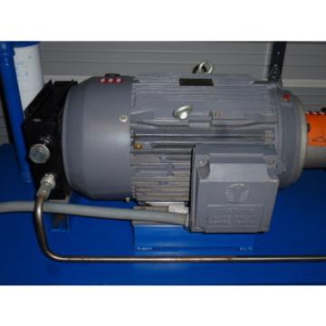 80-GALLON HYDRAULIC POWER UNIT, 20 HP TECHTOP MOTOR, FLUIDYNE PUMP A10V SERIES