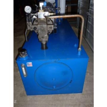 80-GALLON HYDRAULIC POWER UNIT, 20 HP TECHTOP MOTOR, FLUIDYNE PUMP A10V SERIES