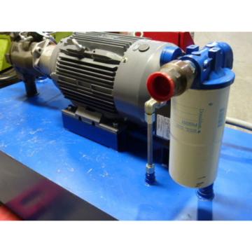 80-GALLON HYDRAULIC POWER UNIT, 20 HP TECHTOP MOTOR, FLUIDYNE PUMP A10V SERIES