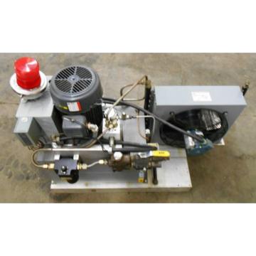 HALDEX HYDRAULIC PUMP W/ 5HP DAYTON MODEL 667420 MOTOR, AND 4F357 HEAT EXCHANGER