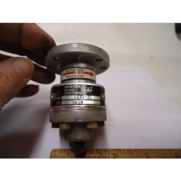 Howden Fluid Systems 1231-21 Ser 9815 Hydraulic Pump &#034;Used&#034;