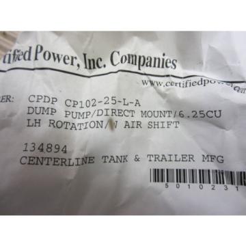 CERTIFIED POWER INC. STORMGUARD COMPOMENT TECH CPDP CP102-25-L-A DUMP PUMP